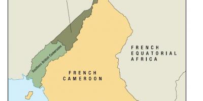 지도 uno 국가의 카메룬