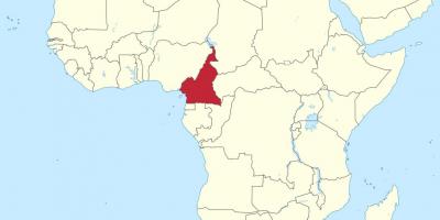 지도 카메룬 서부 아프리카