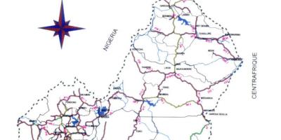 지도 카메룬 road